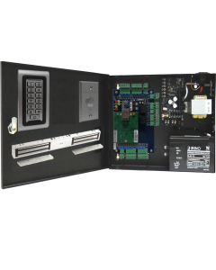 BS-002DB 2-DOORS TCP/IP ACCESS CONTROL+POWER SUPPLY+12V BATTERY+2 READERS+2 EXIT BUTTONS+2 x DOUBLE DOOR 600 LBs EACH MAGLOCKS