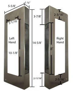 BS-301 U Shape Door Wrap - Stainless Steel Material - U Door Cover 