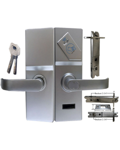 BS-75 RF Cylindrical Latch , Weatherproof Digilock Chrome Finish Hotel Card Lock