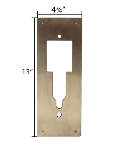Door Cover Plate -- Stainless Steel material - Door Guard 