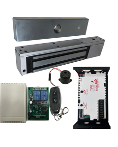 UL listed EL-600 Maglock  600 LBs + 12V Adapter Controller NO/NC + Remote Control Kit 