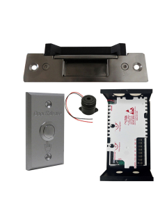 UL listed NJ-320B Havey Duty Electric Strike + 12V Adapter + Exit Button 