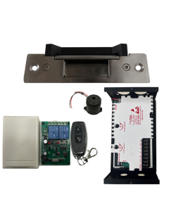 UL listed NJ-320B ANSI Electric Strike + 12V Adapter Controller + Remote Control Kit