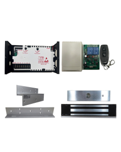 UL listed NW-250 Waterproof Maglock 600 LBS Holding+12V ADAPTER CONTROLLER NO/NC+Remote Control+Bracket KIT