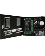 BS-004DB 4-DOORS TCP/IP ACCESS CONTROL+POWER SUPPLY+12V BATTERY+4 READERS+4 EXIT BUTTONS+4 x 600 LBs Double Door Maglocks