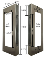 BS-301 U Shape Door Wrap - Stainless Steel Material - U Door Cover 