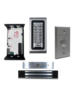 SA-600 Standalone Access control + Power Adapter Controller-NO/NC + Exit Button + UL listed NW-250 Waterproof 600 lbs Maglock 