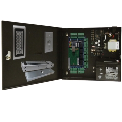 BS-004M 4-DOORS TCP/IP ACCESS CONTROL+POWER SUPPLY+12V BATTERY+4 READERS+4 EXIT BUTTONS+4 x 600 LBs Maglocks