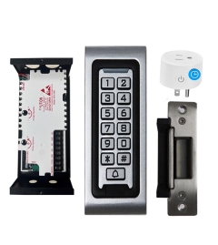 SA-600 Standalone Access control + Power Adapter Controller-NO/NC + UL listed Electric Strike + BS-10 Smart APP Timer Plug