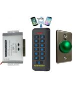 BS-33 Wifi Mobile APP, Card, Code, Card+Code 4in1 Waterproof Access Control + Power Adapter + Exit Button 