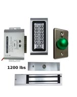 SA-600 Standalone Access control + Power Adapter Controller-NO/NC + Exit Button + 1200 lbs Maglock 