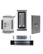 SA-600 Standalone Access control + Power Adapter Controller-NO/NC + Exit Button + NW-250 Waterproof 600 lbs Maglock 