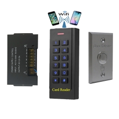 BS-35 Wifi Mobile APP, Card, Code, Card+Code 4in1 Waterproof Access Control + Power Adapter + Exit Button 