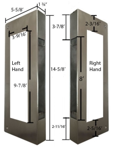 BS-93 U Shape Door Wrap - Stainless Steel Material - U Door Cover 