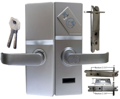 BS-75 RF Cylindrical Latch , Weatherproof, Chrome Finish Hotel Card Lock