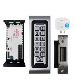 SA-600 Standalone Access control + Power Adapter Controller-NO/NC + Electric Strike + BS-10 Smart APP Timer Plug