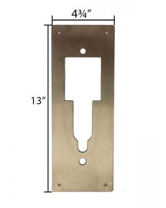 Door Cover Plate -- Stainless Steel material - Door Guard 